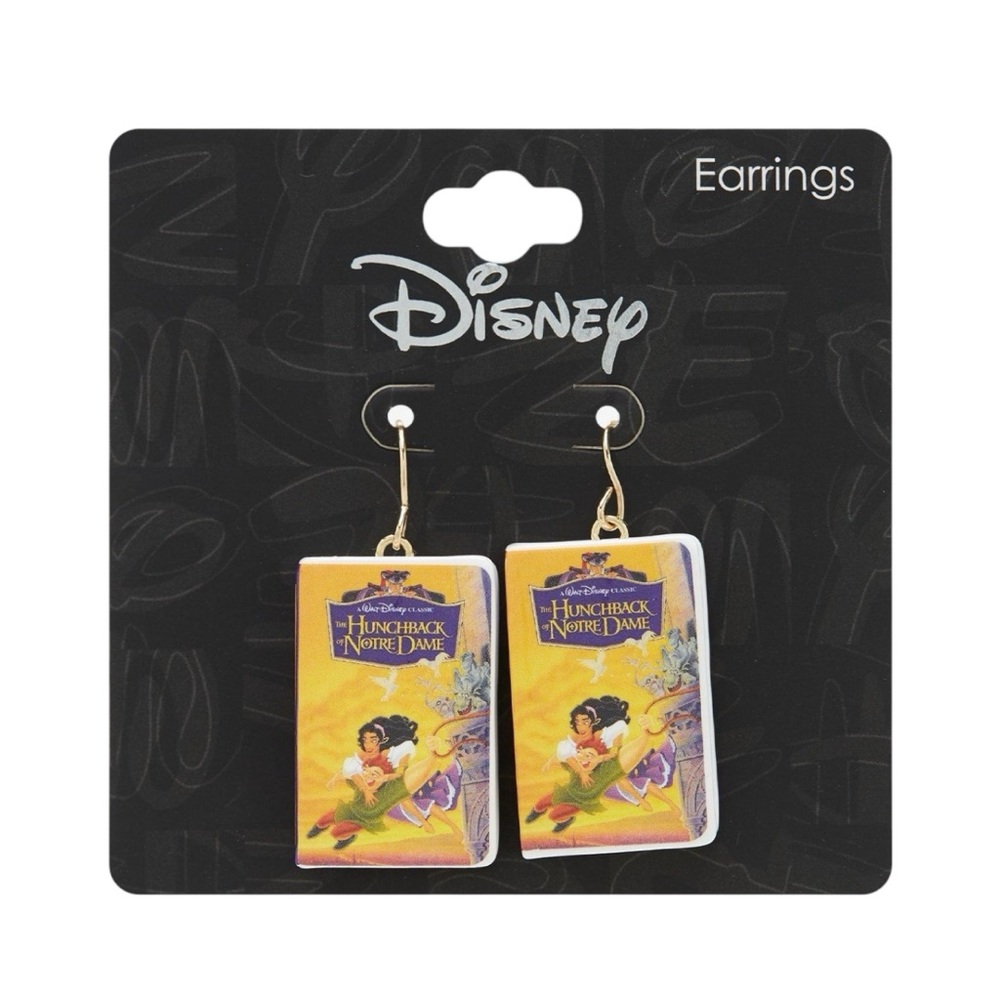 NEW Disney The Hunchback Of Notre Dame Movie VHS Drop Earrings